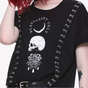 BlackCraft Cult Women's Black Graphic Top